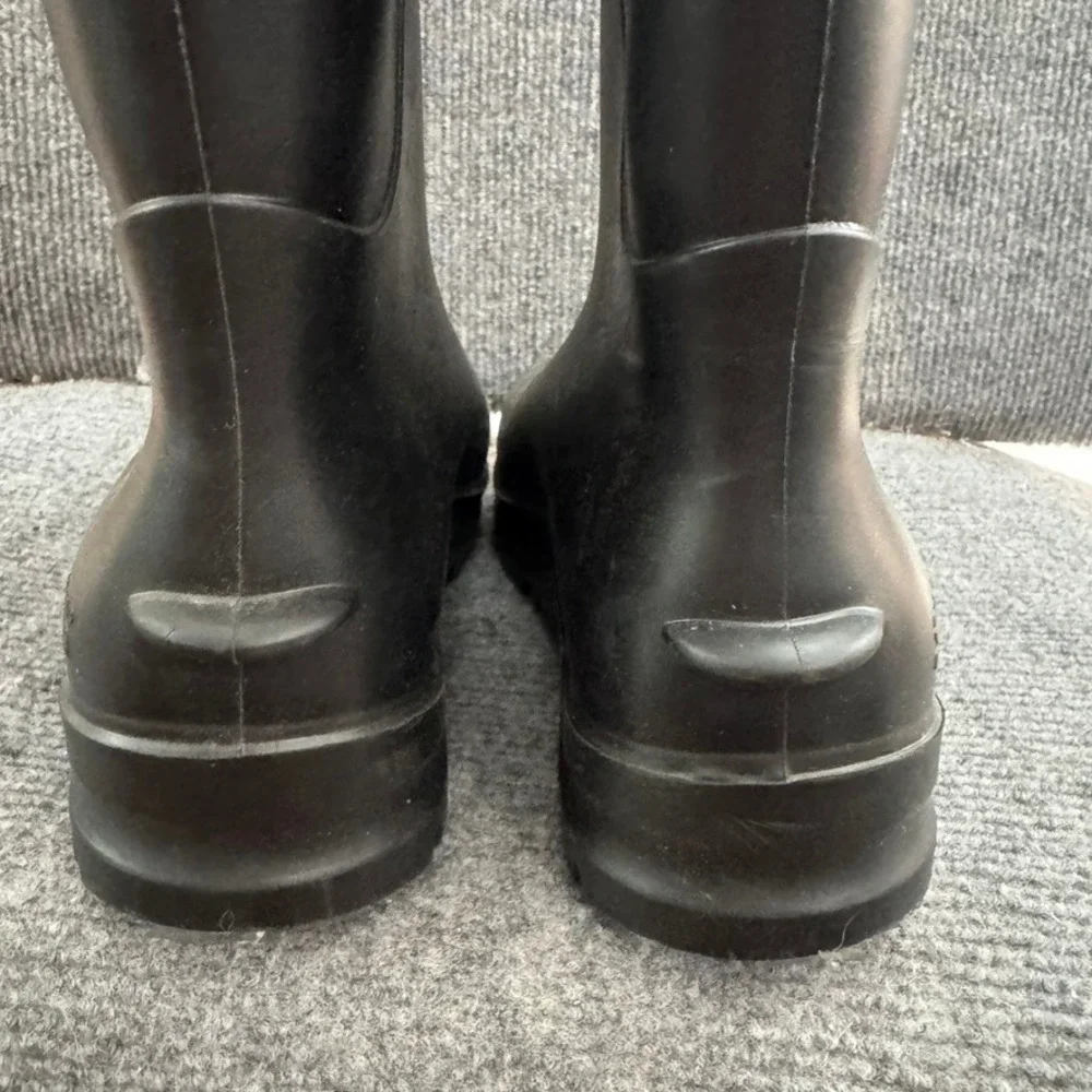 Servus Black Rubber Rain Boots Mens 8 Waterproof Knee High Work Boots USA Made